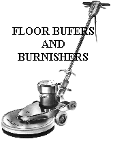 Floor buffers and burnishers